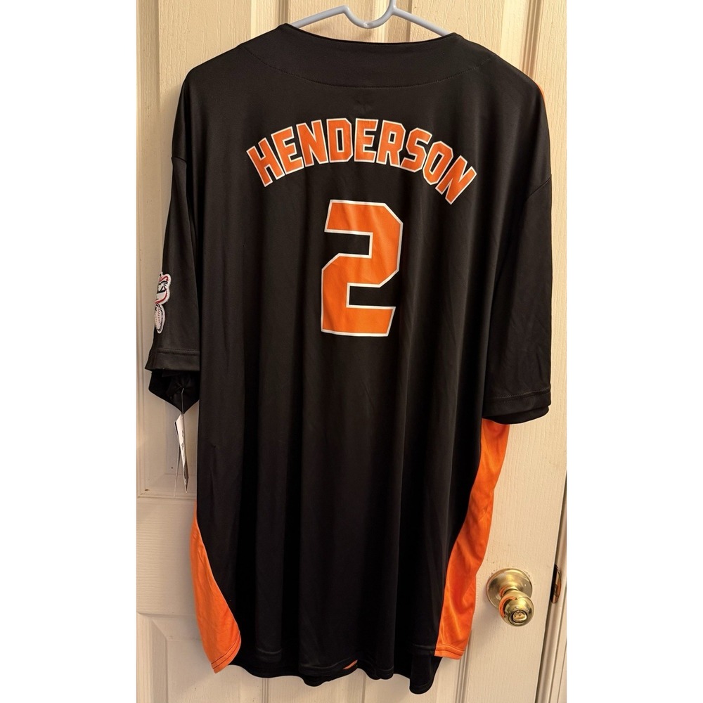 Gunnar Henderson Baltimore Orioles jersey, Mens 2XL Majestic NWT